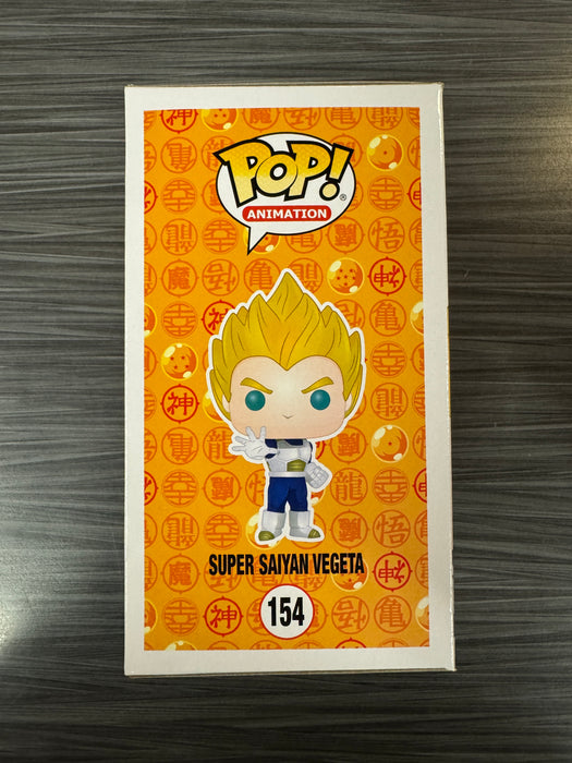 Funko POP! Animation: DBZ - Super Saiyan Vegeta Red Chrome (2019 SDCC)(Damaged Box) #154