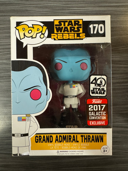 Funko POP! Star Wars Rebels: Grand Admiral Thrawn (2017 Galactic Convention)(Damaged Box) #170