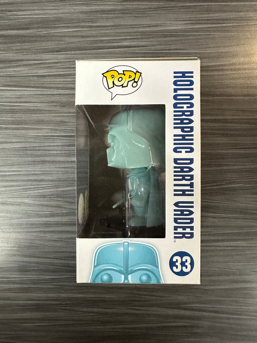 Funko POP! Star Wars: Holographic Darth Vader (GiTD)(Dallas Comic-Con)(Damaged Box) #33