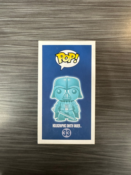 Funko POP! Star Wars: Holographic Darth Vader (GiTD)(Dallas Comic-Con)(Damaged Box) #33