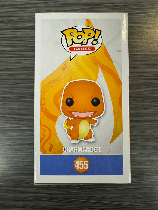 Funko POP! Games: Pokemon - Charmander (Flocked)(2020 ECCC)(Damaged Box) #455