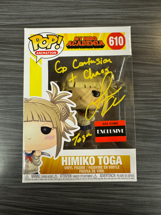 Funko POP! Animation: My Hero Academia - Himiko Toga (Signed/Leah Clark/JSA)(AAA Anime) #610