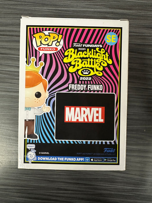 Funko POP! Funko: Freddy Funko As Spider-Man (Blacklight Battle)(4000PCS)(Damaged Box) #SE