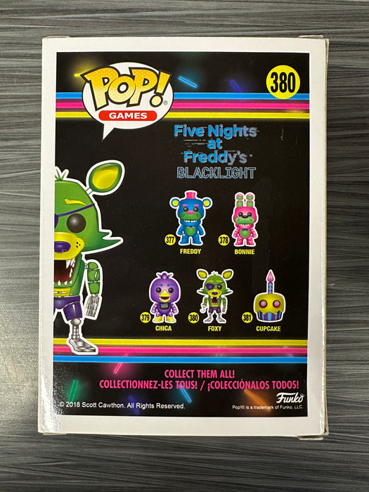 Funko POP! Games: Five Nights At Freddy's - Blacklight Foxy (GameStop)(Damaged Box) #380