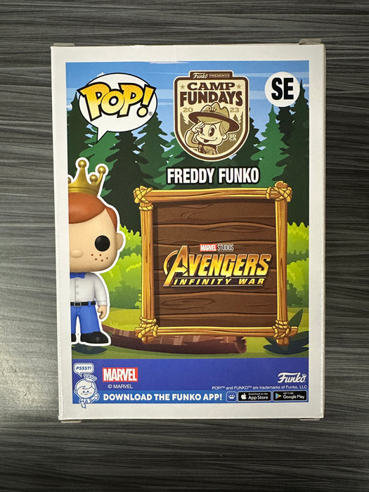 Funko POP! Camp Fundays: Freddy Funko As Captain America (Metallic)(2023 Camp Fundays)(2000PCS)(Damaged Box) [B] #SE