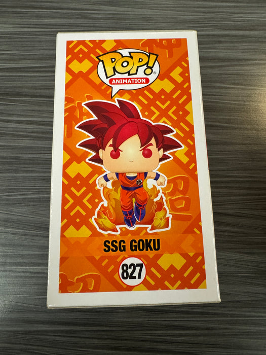 Funko POP! Animation: Dragonball Super - SSG Goku (2020 Summer Convention)(Damaged Box) #827