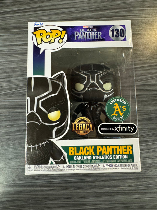 Funko POP! Marvel: Black Panther [Oakland Athletics Edition][Legacy Collection](A's Exclusive)(Damaged Box) #130