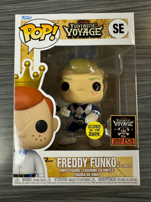 Funko POP! Funtastic Voyage: Freddy Funko as Blue Ranger (GiTD)(250 PCS)(Show Edition) #SE