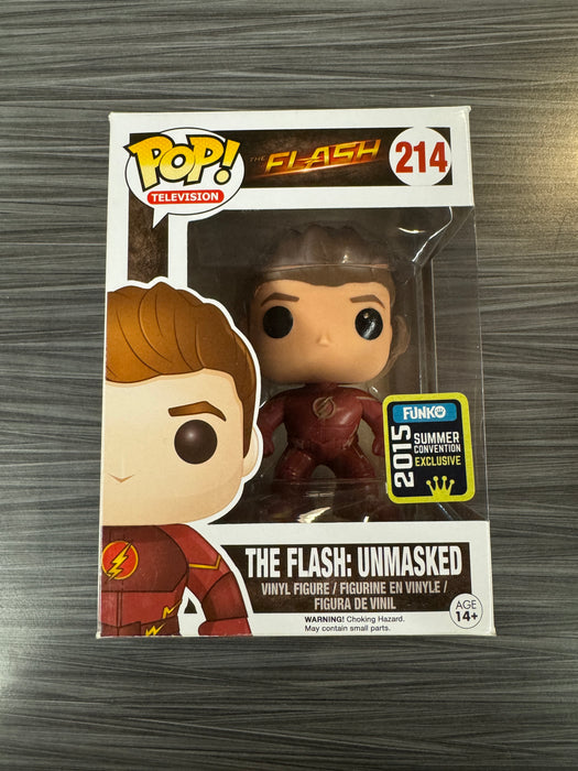 Funko POP! Television: Flash - The Flash Unmasked (2015 Summer Convention)(Damaged Box) #214