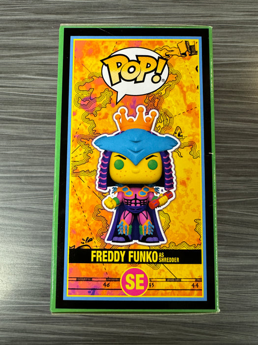 Funko POP! Funtastic Voyage: Freddy Funko as Shredder [Blacklight] (100 PCS)(Show Edition)(Damaged Box) #SE