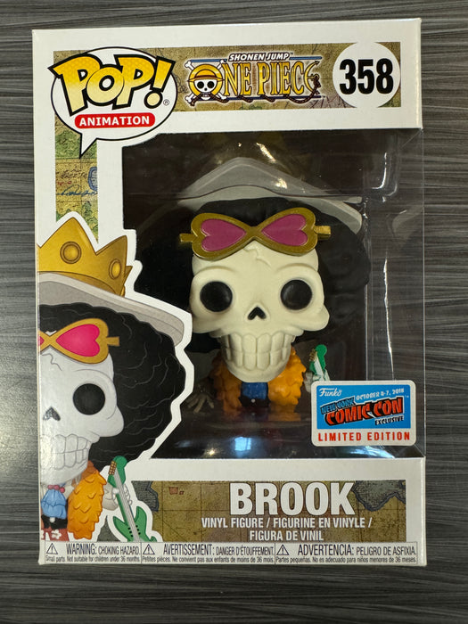 Funko POP! Animation: One Piece - Brook (2018 NYCC)(Damaged Box) #358