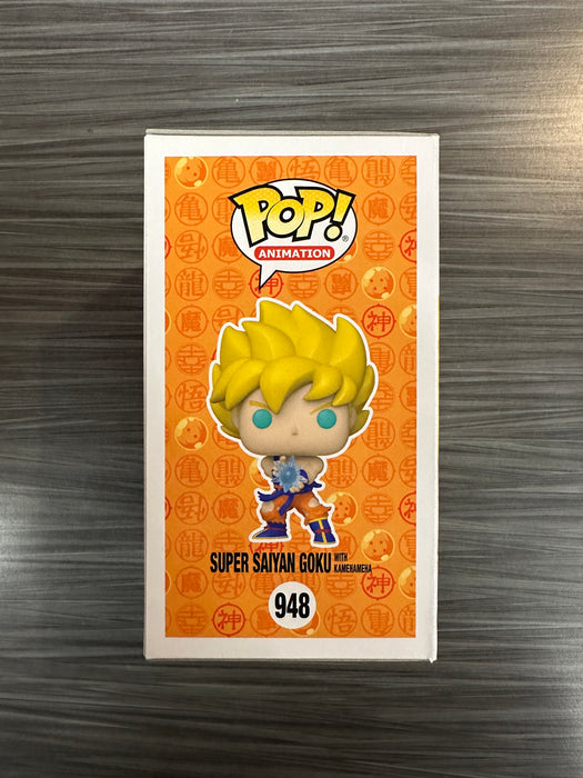 Funko POP! Animation: Dragon Ball Z - Super Saiyan Goku with Kamehameha (GiTD)(FYE Exclusive)(Signed/Sean Schemmel/JSA) #948