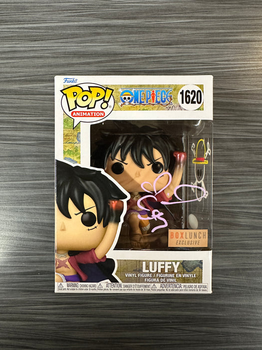 Funko POP! Animation: One Piece - Luffy (BoxLunch)(Signed/Colleen Clinkenbeard/JSA) #1620