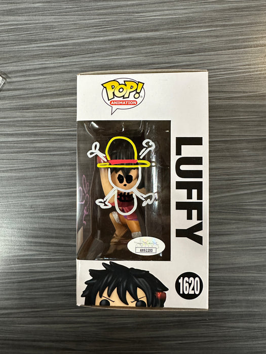 Funko POP! Animation: One Piece - Luffy (BoxLunch)(Signed/Colleen Clinkenbeard/JSA) #1620