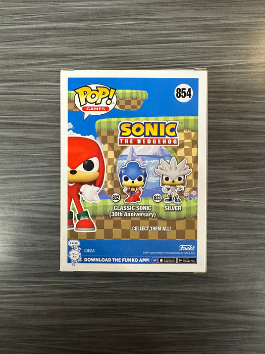 Funko POP! Games: Sonic The Hedgehog - Knuckles (Flocked)(2022 TargetCon)(Signed/Dan Green/JSA) #854