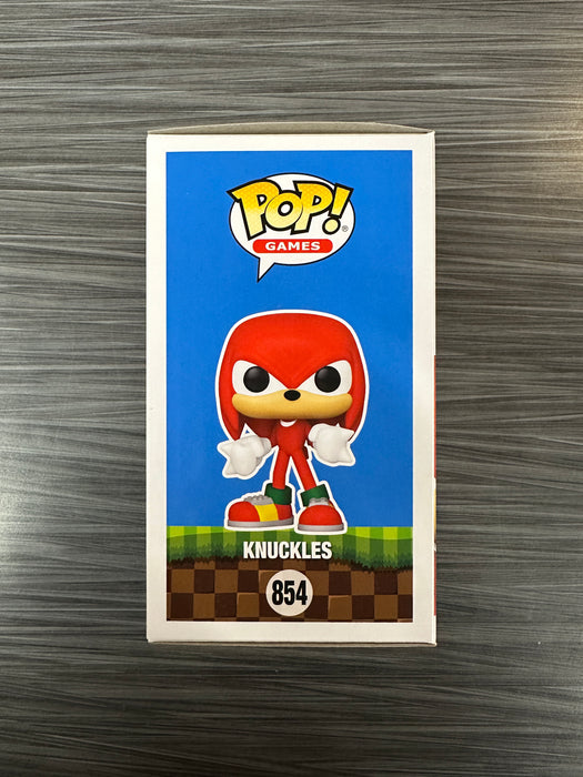 Funko POP! Games: Sonic The Hedgehog - Knuckles (Flocked)(2022 TargetCon)(Signed/Dan Green/JSA) #854