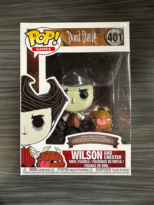 Funko POP! Games: Dont Starve - Wilson and Chester [With Code] (Damaged Box) #401