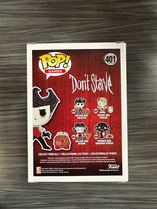 Funko POP! Games: Dont Starve - Wilson and Chester [With Code] (Damaged Box) #401