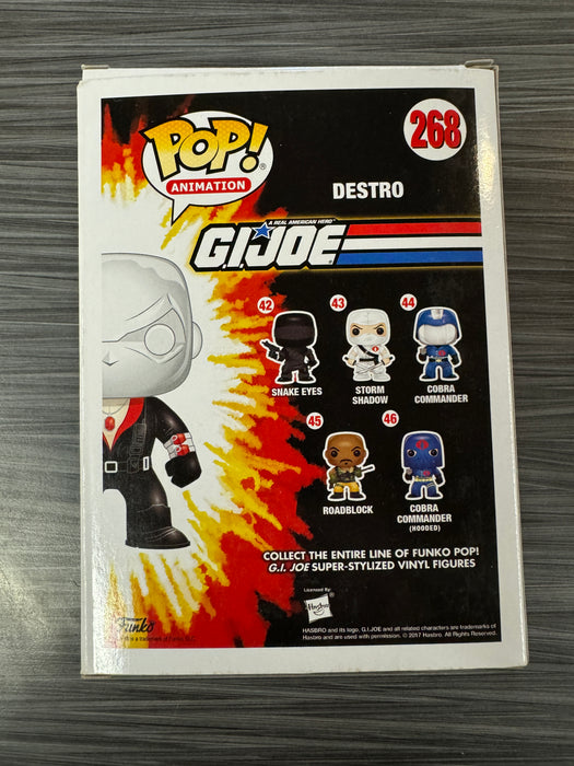 Funko POP! Animation: G.I. Joe - Destro (2017 Fall Convention)(Damaged Box)[B] #268