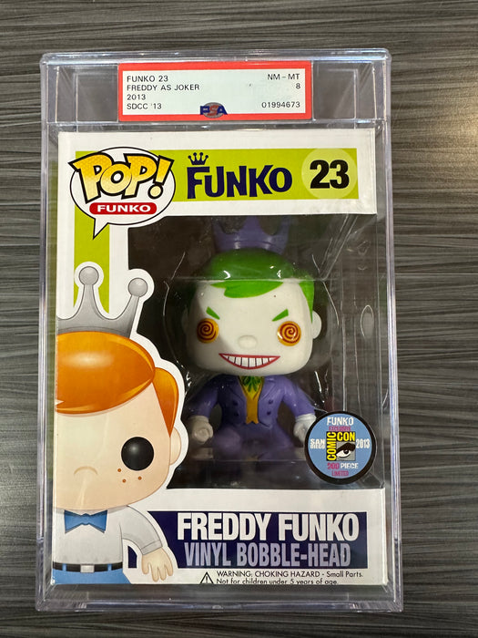 Funko POP! Freddy Funko As The Joker (2013 SDCC)(200 PCS)(PSA/NM-MT 8)  #23