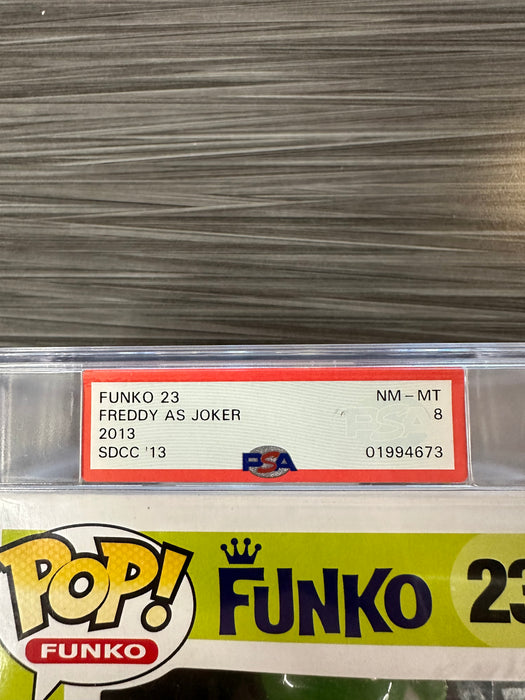 Funko POP! Freddy Funko As The Joker (2013 SDCC)(200 PCS)(PSA/NM-MT 8)  #23