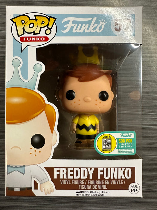 Funko POP! Freddy Funko As Charlie Brown (Signed/Brian Mariotti)(2016 SDCC)(500 PCS) #57