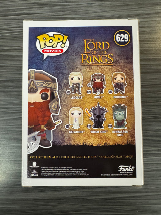 Funko POP! Movies: The Lord Of The Rings - Gimli (Signed/John Rhys-Davies/JSA)[A] #629