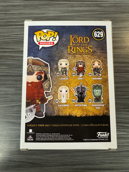 Funko POP! Movies: The Lord Of The Rings - Gimli (Signed/John Rhys-Davies/JSA)[B] #629