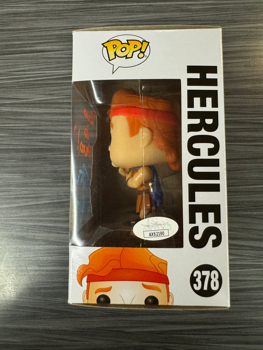 Funko POP! Disney: Hercules (GiTD)(CHASE)(Signed/Tate Donovan/JSA) #378