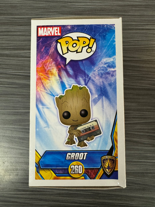 Funko POP! Guardians of The Galaxy 2 - Groot [Mix Tape] (Collector Corps)(Damaged Box) #260