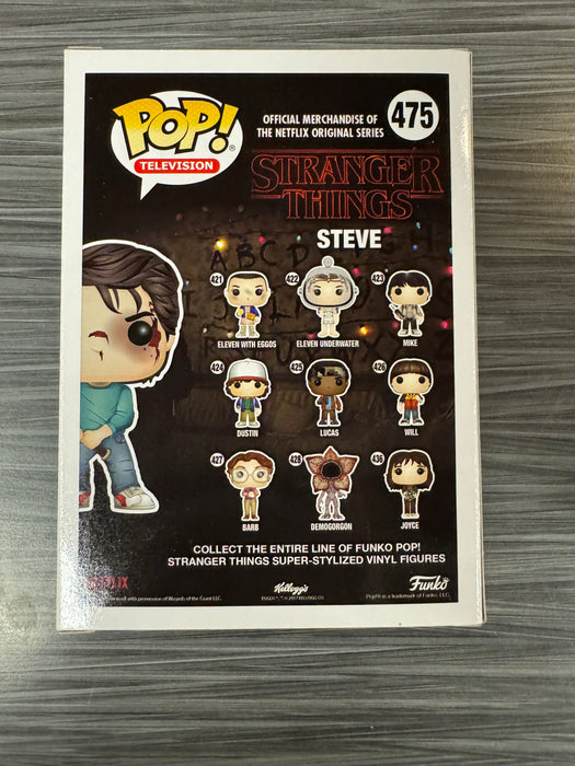 Funko POP! Television: Stranger Things - Steve [with Bloody Baseball Bat](2017 Summer Convention)(Damaged Box)  #475