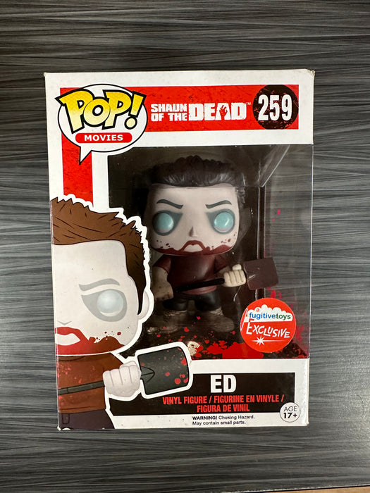 Funko POP! Movies: Shaun of The Dead - Ed (Fugitive Toys)(Damaged Box) #259