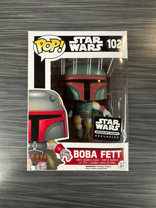 Funko POP! Star Wars: Boba Fett (Smuggler's Bounty Exclusive)(Damaged Box)[C] #102