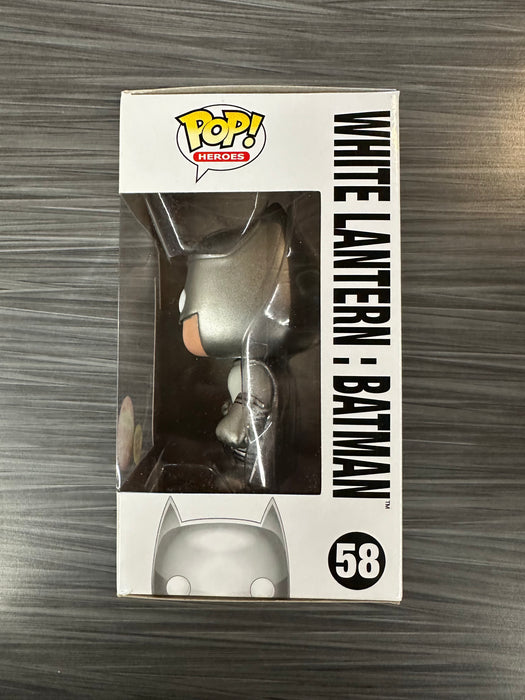 Funko POP! Heroes: Super Heroes - White Lantern:Batman (GiTD)(Fugitive Toys)(Damaged Box)[B] #58