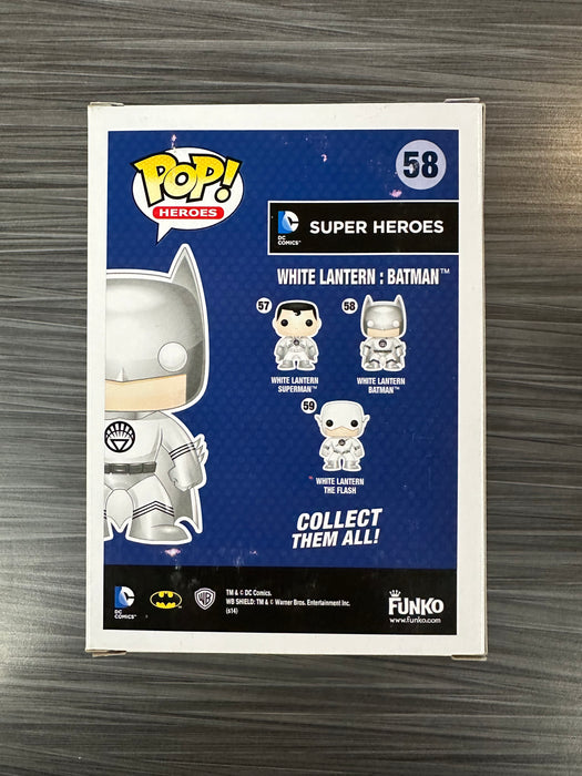 Funko POP! Heroes: Super Heroes - White Lantern:Batman (GiTD)(Fugitive Toys)(Damaged Box)[B] #58