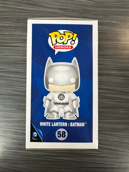 Funko POP! Heroes: Super Heroes - White Lantern:Batman (GiTD)(Fugitive Toys)(Damaged Box)[B] #58