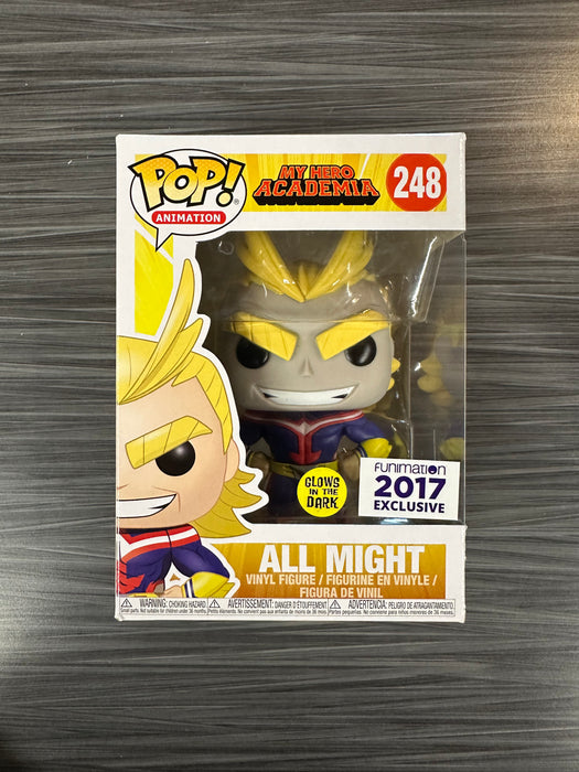 Funko POP! Animation: My Hero Academia - All Might (GiTD)(2017 Funimation)(Damaged Box) [2019 Release][B] #248