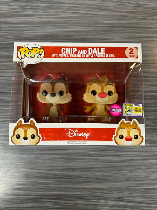 Funko POP! Disney: Chip and Dale  [2-Pack] (Flocked)(2017 SDCC)(Damaged Box)[2-Pack]