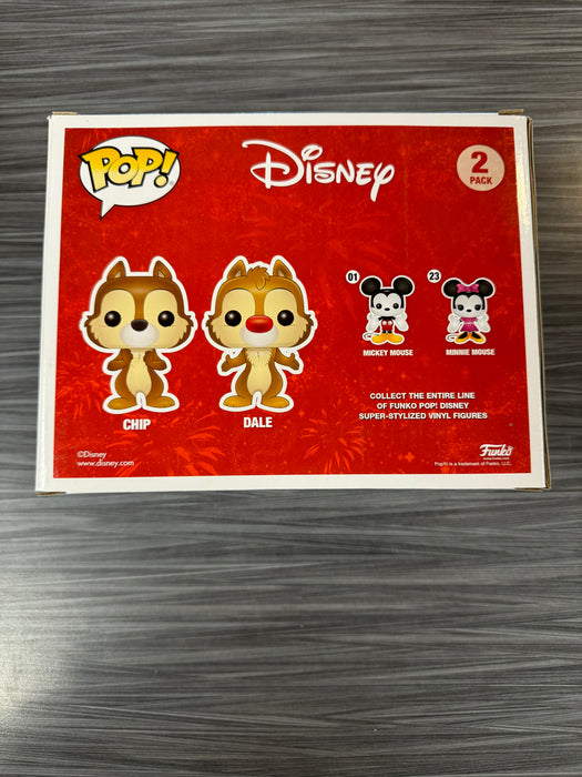 Funko POP! Disney: Chip and Dale  [2-Pack] (Flocked)(2017 SDCC)(Damaged Box)[2-Pack]