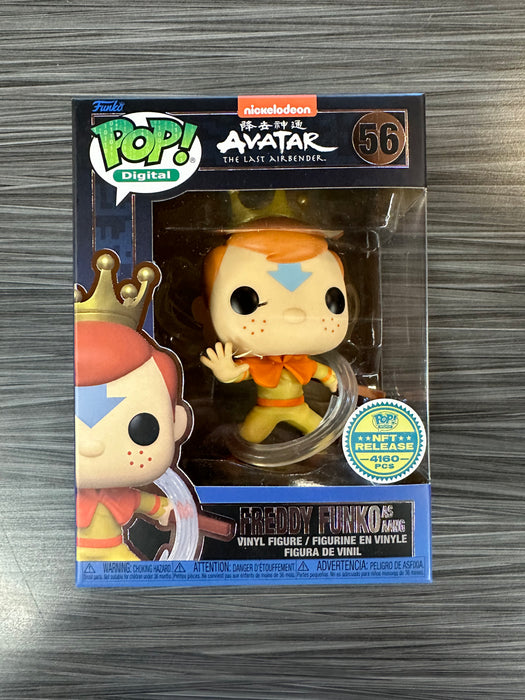 Funko POP! Digital: Avatar The Last Airbender - Freddy Funko As Aang (NFT Release)(4160 PCS)(Damaged Box) #56