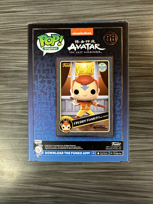 Funko POP! Digital: Avatar The Last Airbender - Freddy Funko As Aang (NFT Release)(4160 PCS)(Damaged Box) #56