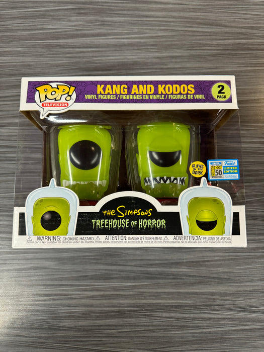 Funko POP! Television: The Simpsons Treehouse of Horror - Kang & Kodos [2-Pack] (GiTD)(2019 SDCC)(Damaged Box)