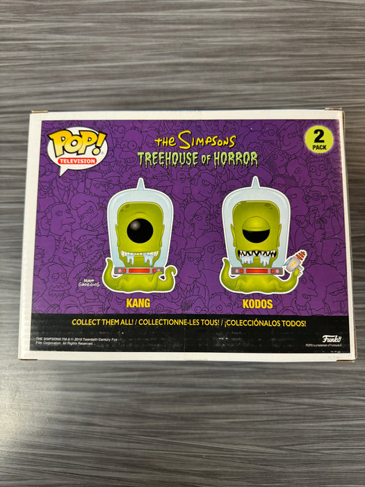 Funko POP! Television: The Simpsons Treehouse of Horror - Kang & Kodos [2-Pack] (GiTD)(2019 SDCC)(Damaged Box)