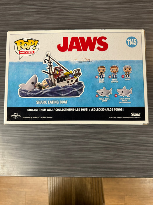 Funko POP! Movies: Jaws - Shark Eating Boat (GameStop)(Damaged Box) #1145