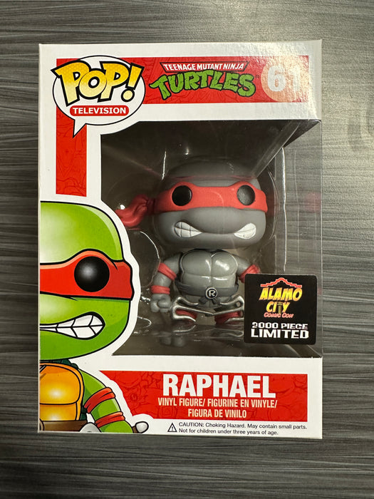 Funko POP! Television: Teenage Mutant Ninja Turtles - Raphael (Alamo City)(2000 PCS)(Damaged Box) #61