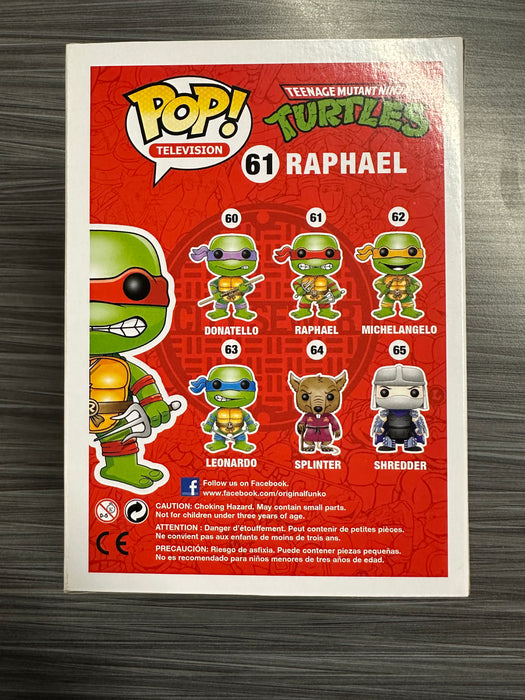 Funko POP! Television: Teenage Mutant Ninja Turtles - Raphael (Alamo City)(2000 PCS)(Damaged Box) #61