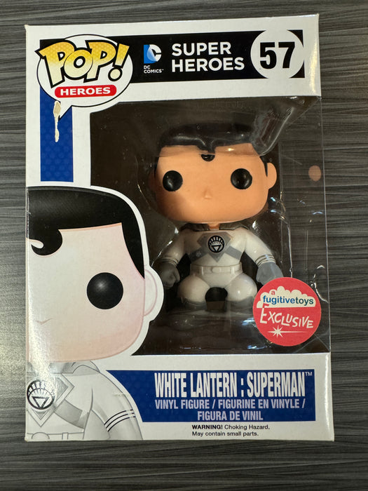 Funko POP! Heroes: Super Heroes - White Lantern: Superman (Fugitive Toys)(Damaged Box)  #57