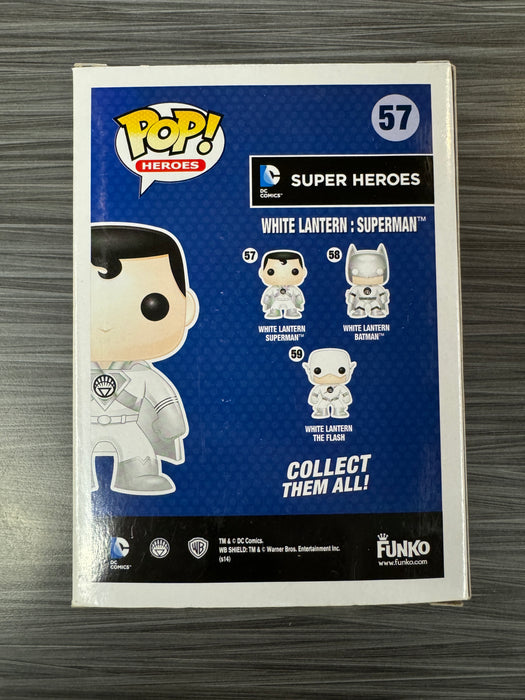 Funko POP! Heroes: Super Heroes - White Lantern: Superman (Fugitive Toys)(Damaged Box)  #57