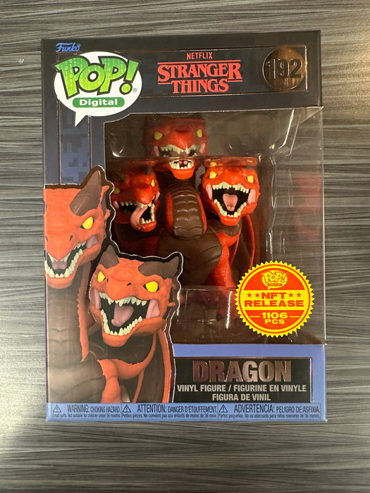 Funko POP! Digital: Stranger Things - Dragon (NFT Release)(1106 PCS)(Damaged Box) #192