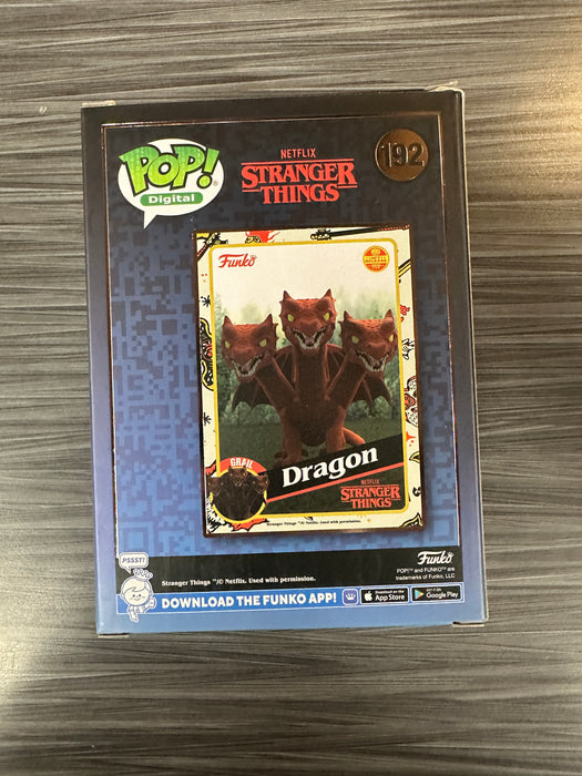 Funko POP! Digital: Stranger Things - Dragon (NFT Release)(1106 PCS)(Damaged Box) #192